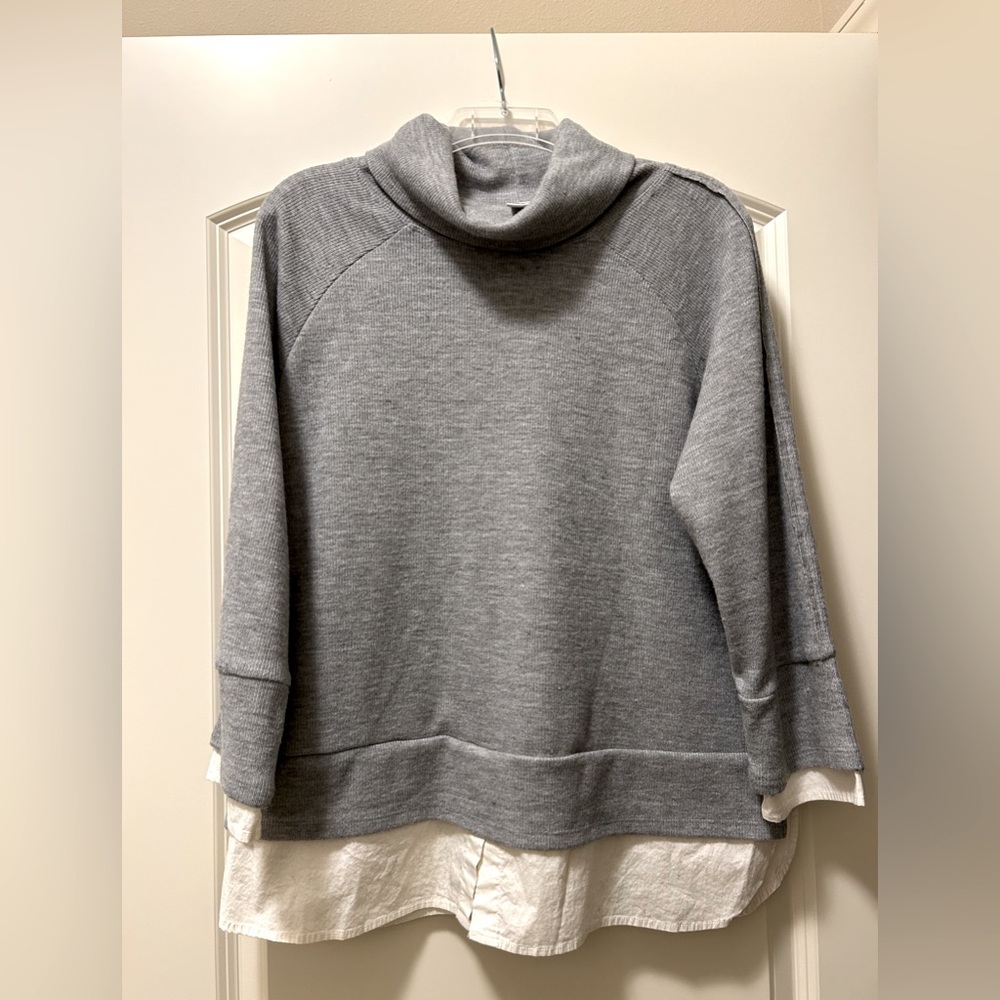 Sweater with layered look